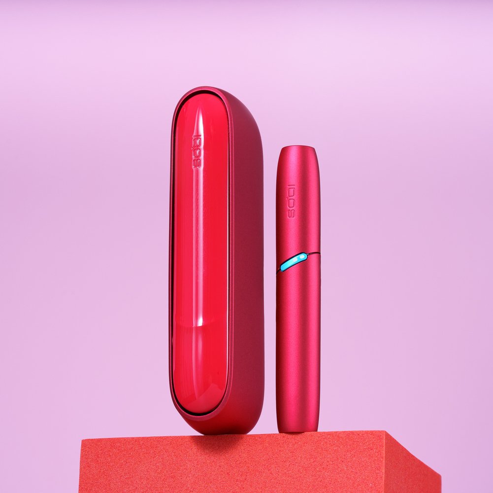 IQOS product styled for a social media campaign